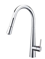 Grifo Monomando Fregadero Extraible Curvo Alicia cromo. 43cm(alto) 22cm(largo).