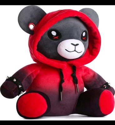 corimori 1849 Ember Stofftier Bär Kuscheltier Plüsch, 28 cm ''Ember'' der Punk Teddy