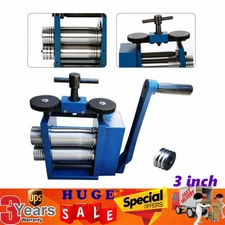 Manual Combination Rolling Mill Machine Jewelry Metal Tools Equipments NEW 75mm