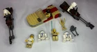 Vintage LEGO Star Wars: Speeder Bikes, R2D2, Landspeeder, Kenobi, Skywalker