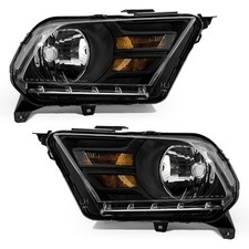 Headlight Assembly for 2010 2011 2012 2013 2014 Ford Mustang Not fit V6 Trim Mo