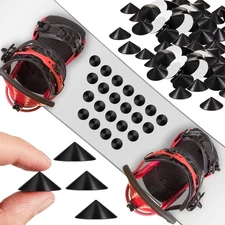 Hotop 40 Pcs Snowboard Stomp Pad Pyramid Studs Practice Grip... 