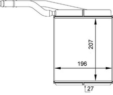 MAHLE Wärmetauscher Innenraumheizung PREMIUM LINE AH 143 000P für FORD FOCUS 1