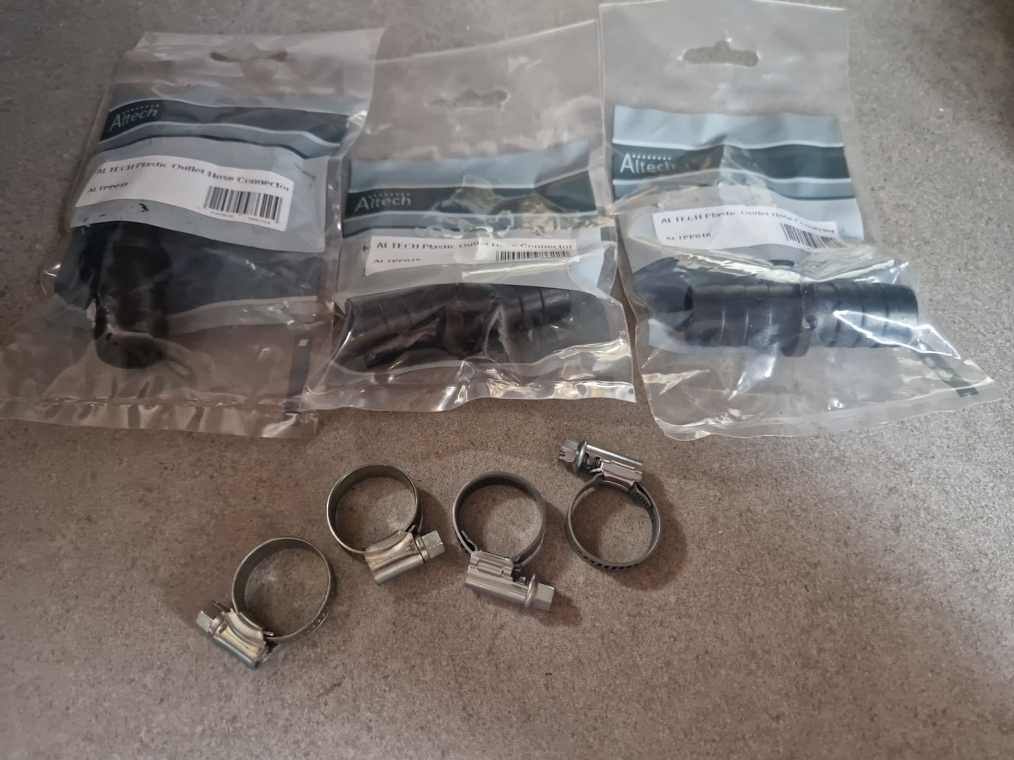 Plastic Hose Joiner Straight Barbed Pond Hose Joiners Kit Connectors 18mm O/D.