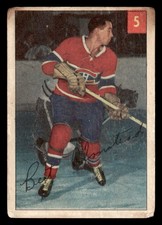 1954 PARKHURST BERT OLMSTEAD 5 FAIR SET BREAK HOCKEY MONTREAL CANADIENS