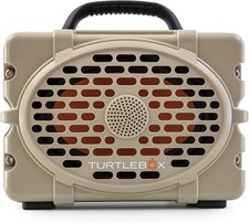 Turtlebox Gen 3 Outdoor Bluetooth Speaker 120dB, IP67, 72H Battery, Tan