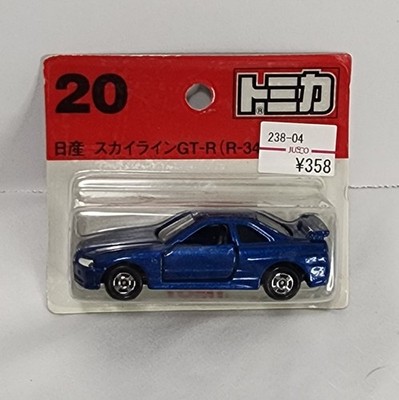 JDM Tomica #20 Blue Nissan Skyline GT-R (R34) Japan TOMY Die-Cast  USA SELLER