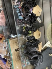 Fancy Black Scrunchies