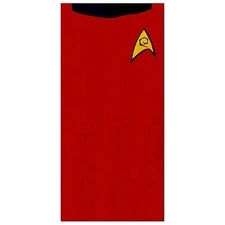 Star Trek Red Cotton SCOTTY Beach Towel by Robe Factory OOS 30 x 58