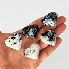 Rainbow Moonstone Hearts