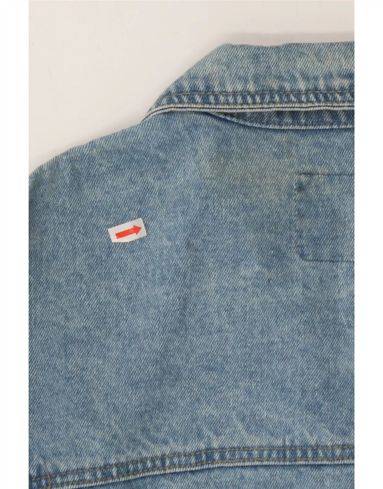 Chaqueta vaquera MANGO para hombre UK 44 2XL azul algodón DL83 Foto 3 de 4