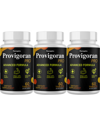 Provigoran Pro- Male Health Formula, Energy Support Supplement- 3 Bottles