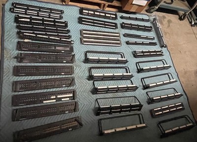 large lot of 30 + patch panels mostly Leviton cat 6  Hubbell