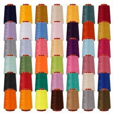 42 Colors Sewing Thread Kit All Purpose Polyester Thread Assorted Colors for ...