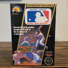 Caja de b&eacute;isbol original 1987 Nintendo NES Major League. Sin juego - Solo caja