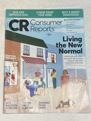 #ad Consumer Reports Magazine Jul 7 2021 Living The New Normal Sunscreen Storm Proof $9.99
