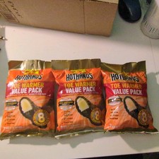 HotHands ultra thin toe warmers 3 packs. 21 pairs .