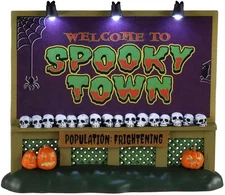 Spookytown Sign, Battery Operated (4.5V) #04710