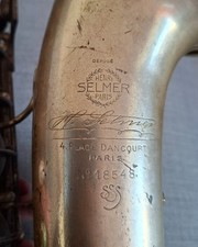 Henri SELMER Transitional Cigar Cutter/Radio Improved Alto Saxophone No.18548