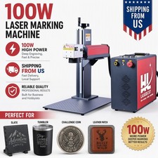 JPT 100W Mopa M7 Fiber Laser Marking Machine Color Marking Metal Deep Engraving