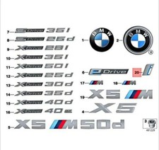 BMW X5 F15 Vordere linke Seite I Performance Emblem 51147478147 Neue Echt