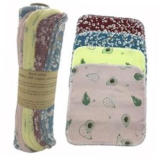 Reusable Paper Towel Rolls 20 Pack,Washable Napkin Cloth Value Set of 4 Avocado