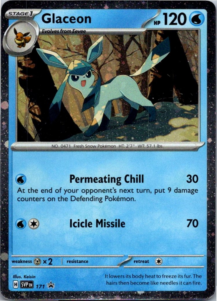 Glaceon Pokemon TCG Scarlet & Violet Black Star Promos 171 Uncommon NM