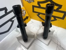 12-16 FLD Powder Coated OEM Harley Black Lower Fork Sliders Legs Dyna Switchback