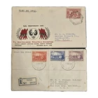 AUSTRALIA 2 FDC 1936 ST. KILDA PARK Cachet & 1937 100th Anniversary Registered