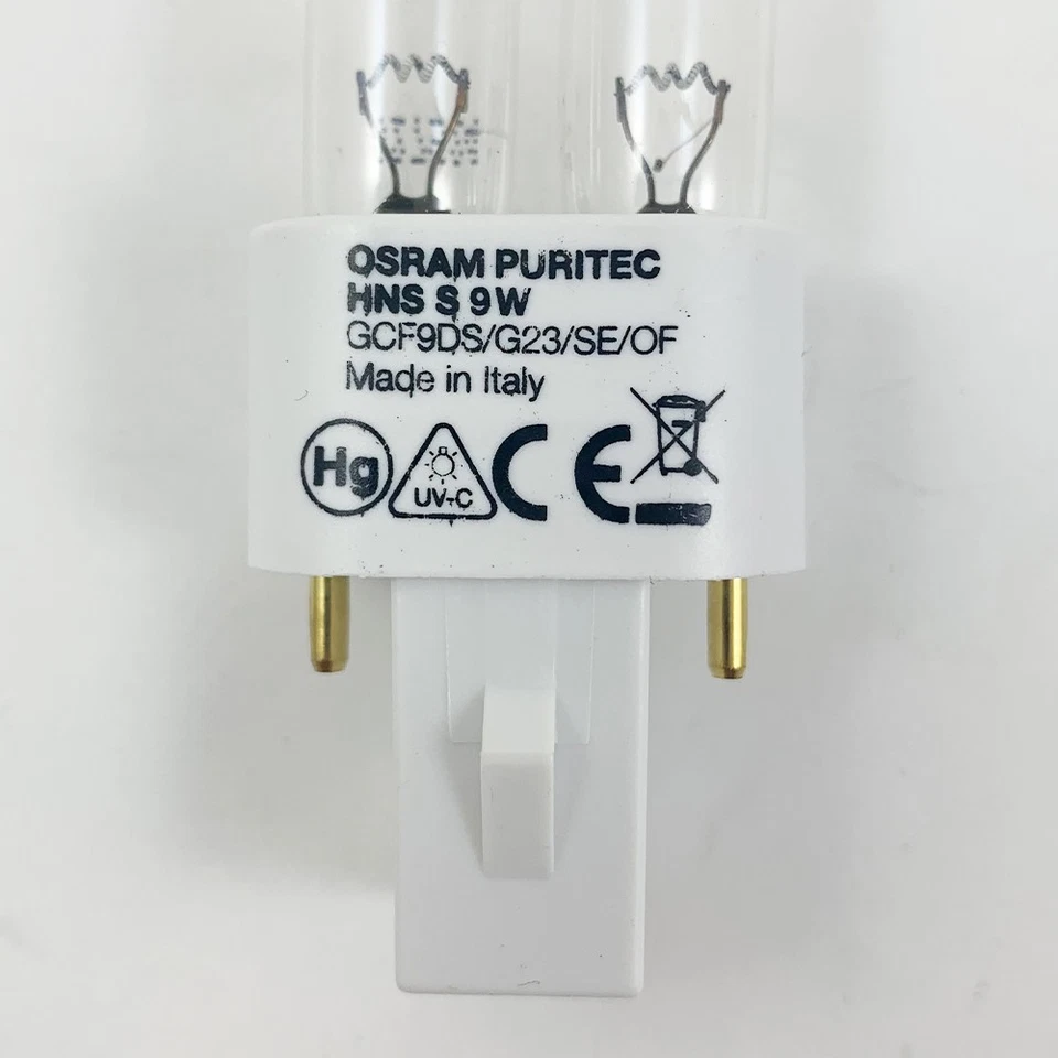 OSRAM 21062 GCF9DS/G23/SE/OF - 9W T12.5 G23 Germicidal Light Bulb - Image 2 of 4