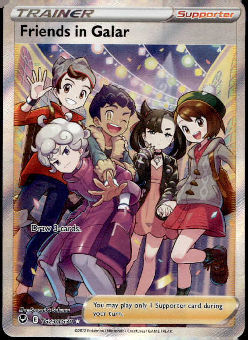 Friends in Galar Holo Ultra Rare SWSH12: Silver Tempest Trainer Gallery TG23/TG3