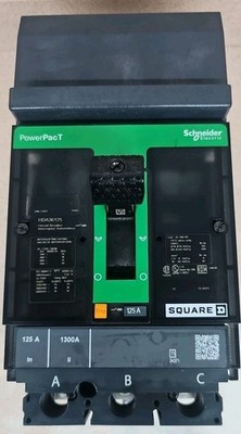 SQUARE D HDA36125 POWERPACT CIRCUIT BREAKER 125A 3 POLES | eBay