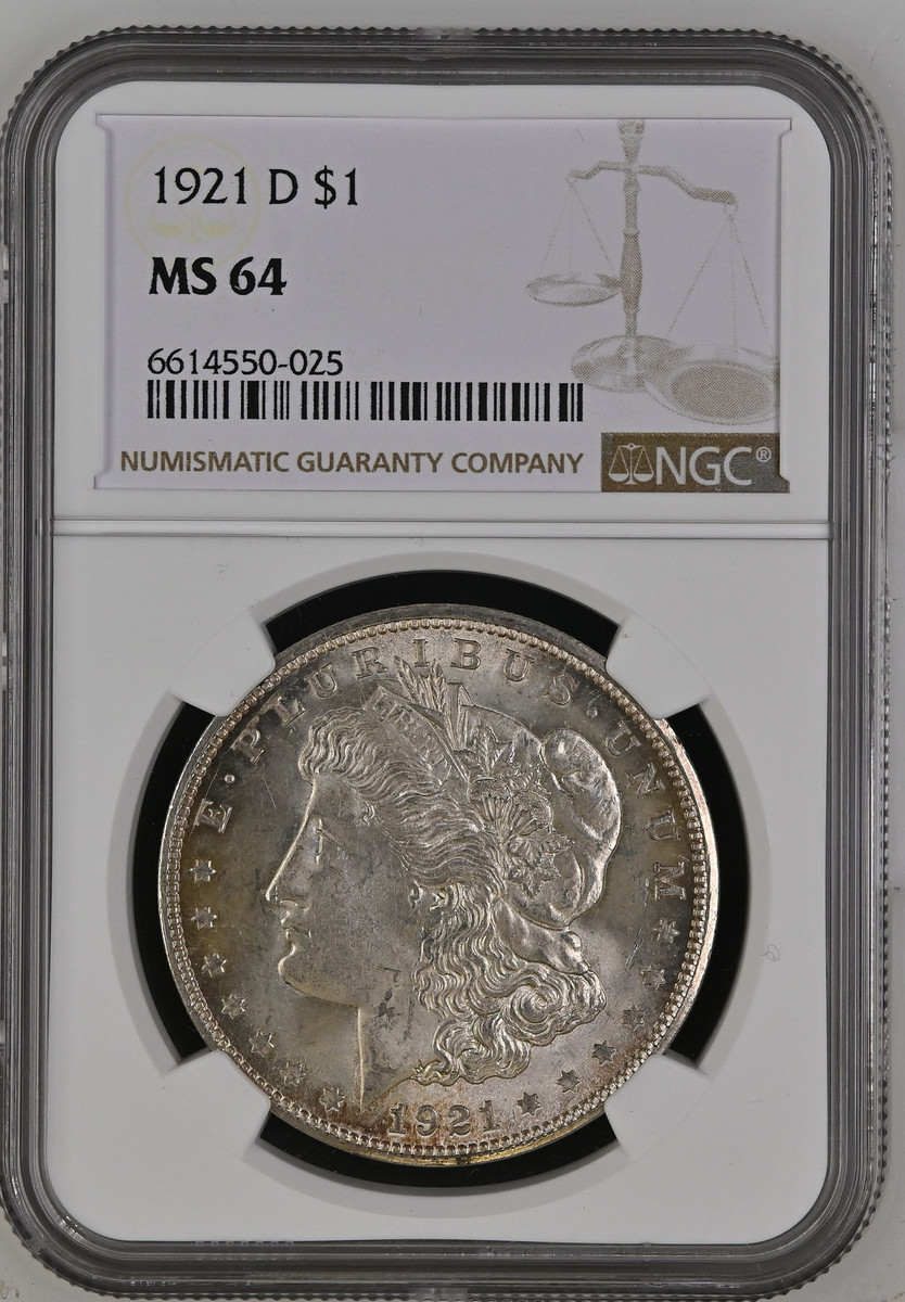1921 D Morgan Silver Dollar NGC MS-64 | eBay