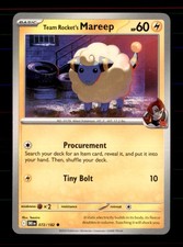 Team Rocket's Mareep 072/182 Common Destined Rivals Pokemon Near Mint