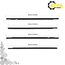 4outer Door Window Weatherstrip Seal Belt For 2004-09 Mazda 3 Bk Series Sedan