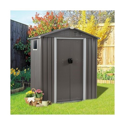 Vongrasig 5 x 3 x 6 FT Outdoor Storage Shed, Metal Tool Shed Clearance Garden...