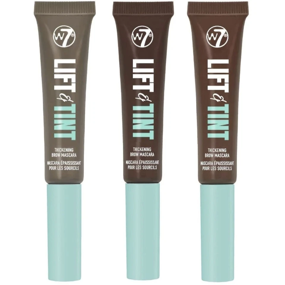 W7 Cosmetics Lift & Tint Mascara - Brown Ash Brunette Brush Eyelashes Longer