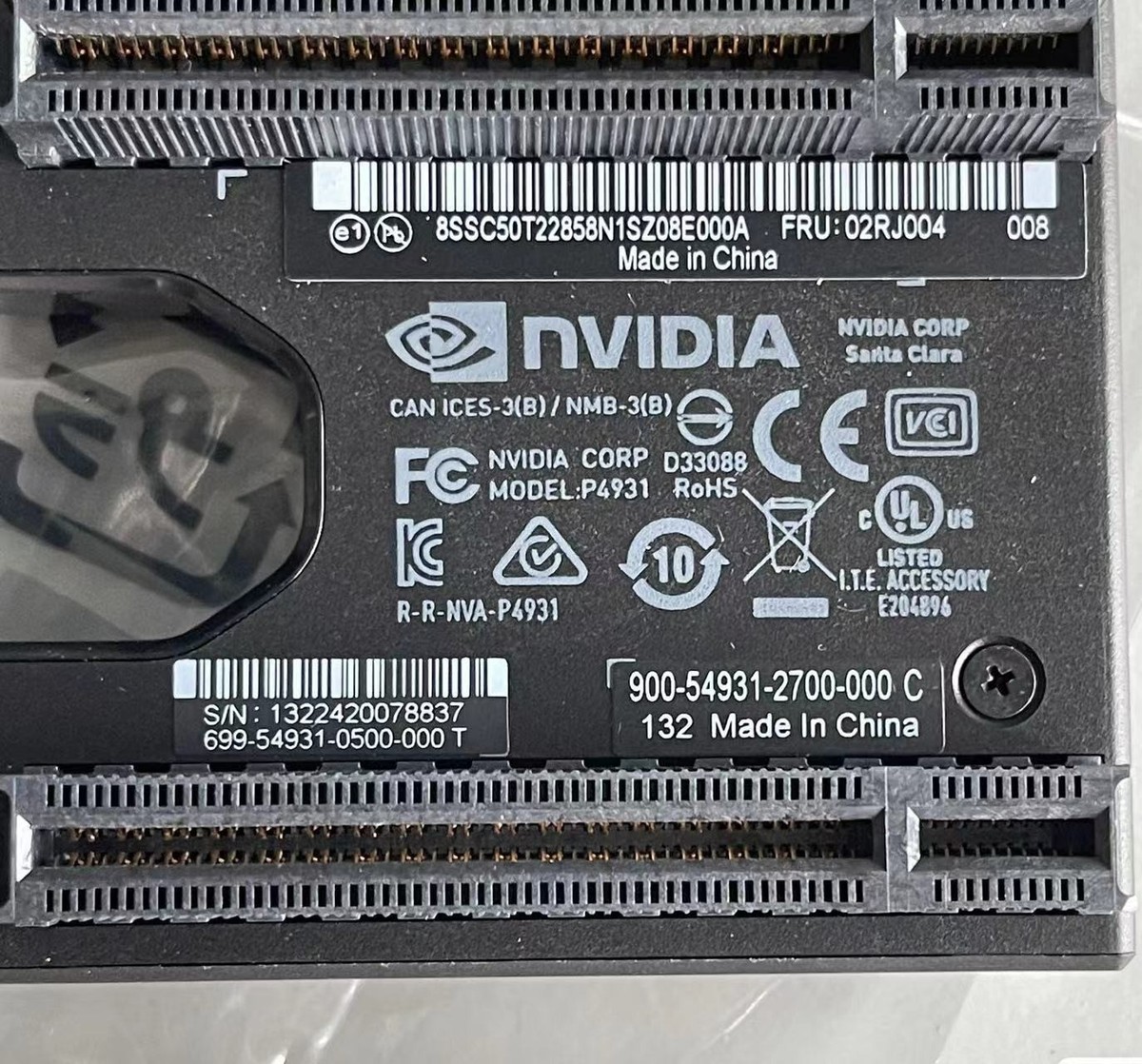 NVIDIA 2-Slot NVLink Bridge for Quadro RTX Graphics Card High