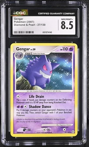CGC 8.5 Gengar 2007 Diamond & Pearl 27/130 Pokemon Card