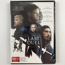 The Last Duel DVD 2021 Ridley Scott Matt Damon Adam Driver Jodie Comer NEW