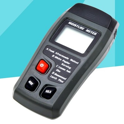 Black Digital Moisture Meter Wood Damp Tester Fast Response Hygrometer