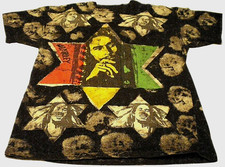 BOB MARLEY Jamaican Reggae ALL OVER PRINT Vtg USA Single Stitch AOP T-Shirt XL