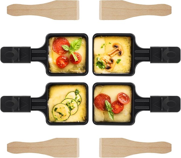4 StüCk Raclette PfäNnchen Set, Raclette Pfannen Ersatz,FüR Raclette Grill Zu-image