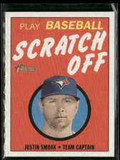 2019 Topps Heritage #4 Justin Smoak 1970 Scratch-Offs - Unscratched *Read