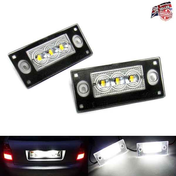 2x Licence Number Plate LED Light For Audi A3 S3 8L LCI 99-01 A4 S4 Avant B5 RS4