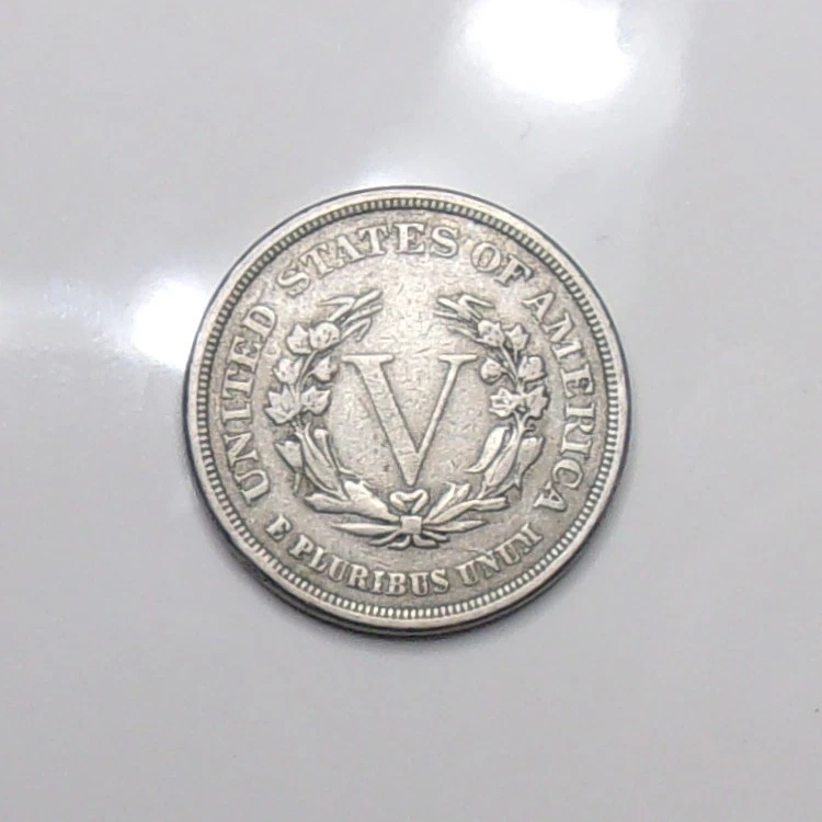 1883 Liberty Head-V Nickel No Cents "First Year Issue" Coin ONE COIN from Roll. - Image 2 of 4