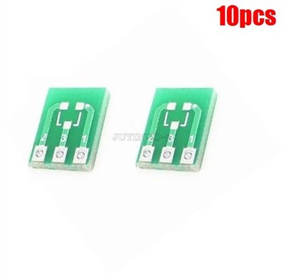 10Pcs Double-Side Smd SOT23 SIP3 Adapter Pcb Board Converter -3 To Dip New Ic qb