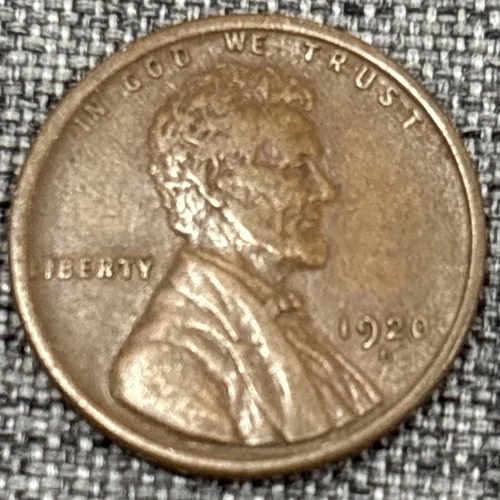 1920 D Lincoln Cent XF