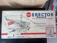 Vintage 1960 Gilbert Erector The Action Helicopter Set No. 10181 See Details