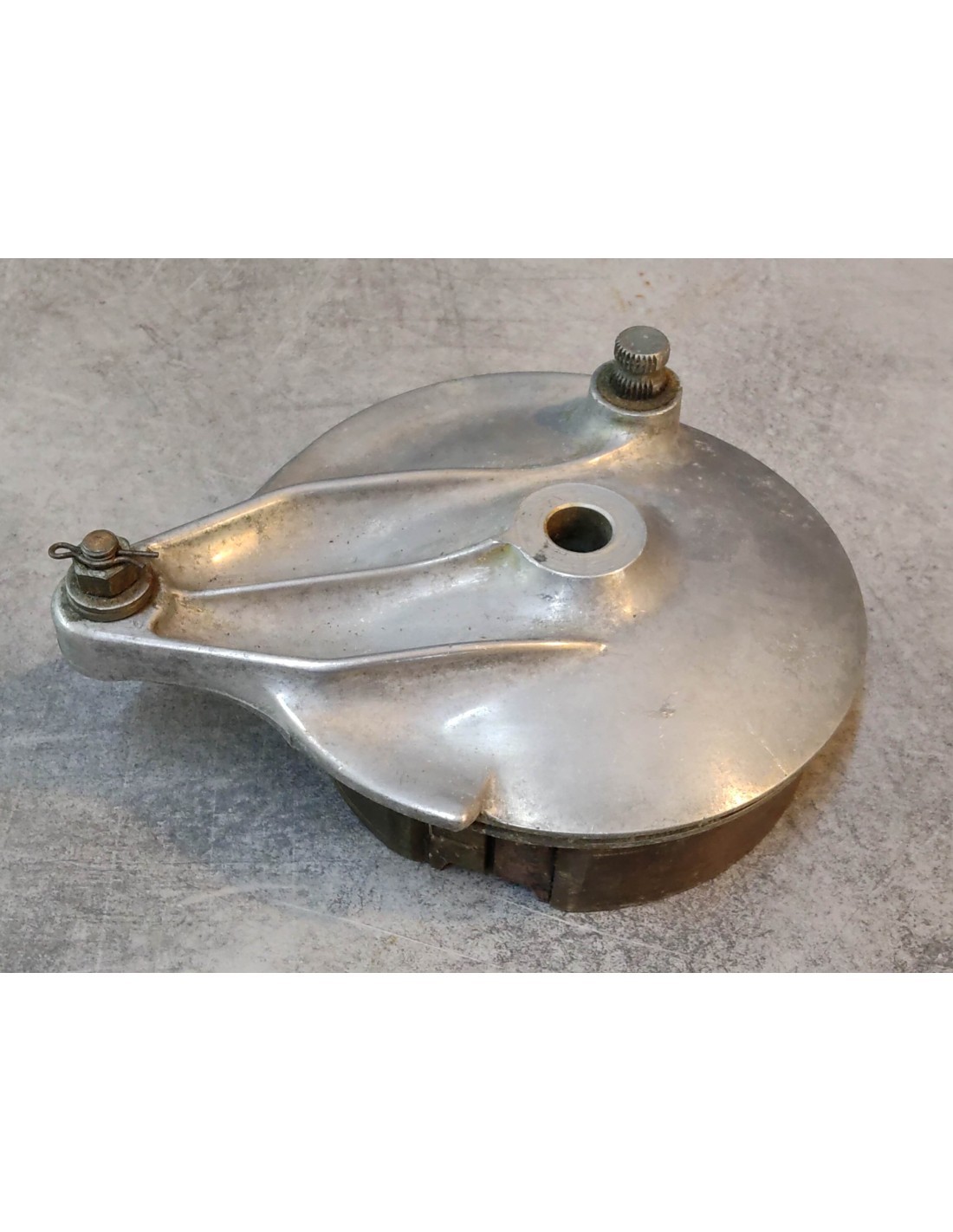 Tambour et flasque de frein arriere moto occasion Honda CD125